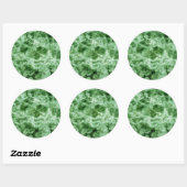 Sticker Rond Texture de marbre vert (Feuille)