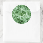 Sticker Rond Texture de marbre vert (Sac)