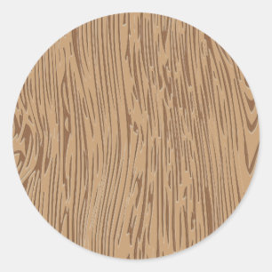Sticker Rond texture du grain de bois