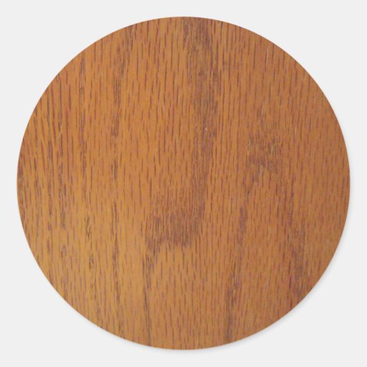 Sticker Rond Texture du grain de bois chaud (Devant)
