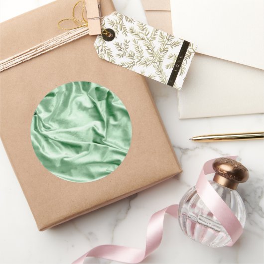 Sticker Rond Texture du tissu 4 (Cadeaux)