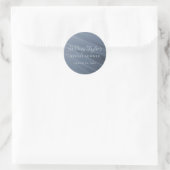 Sticker Rond Texture Dusty Blue Tulle (Sac)