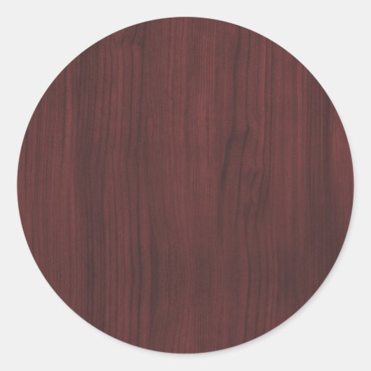 Sticker Rond texture en bois d'acajou (Devant)