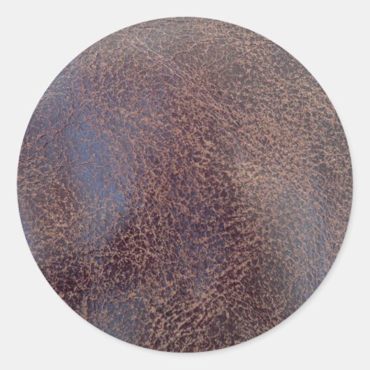Sticker Rond Texture en cuir (Devant)