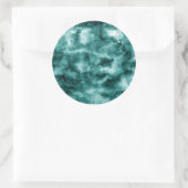 Sticker Rond Texture en marbre vert foncé (Sac)