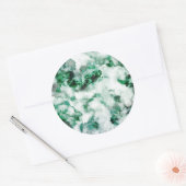 Sticker Rond Texture en quartz marbré (Enveloppe)