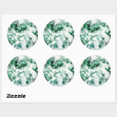 Sticker Rond Texture en quartz marbré (Feuille)
