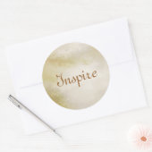 Sticker Rond texture papier d'art pour arrière - plan (Enveloppe)