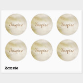 Sticker Rond texture papier d'art pour arrière - plan (Feuille)