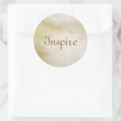 Sticker Rond texture papier d'art pour arrière - plan (Sac)