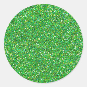 Sticker Rond texture parties scintillant verte