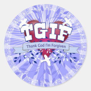 STICKER ROND TGIF
