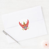 STICKER ROND THAI GARUDA - KROOTH - SANSKRIT (Enveloppe)