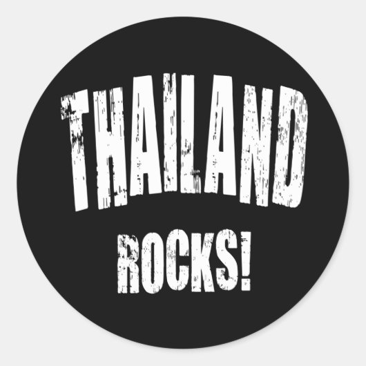Sticker Rond Thailand Rocks ! (Devant)