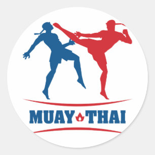 Sticker Rond Thaïlandais de Muay