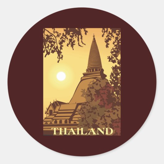 Sticker Rond Thaïlande (Devant)