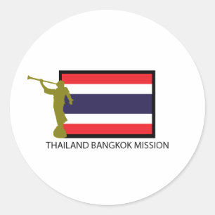 STICKER ROND THAÏLANDE BANGKOK MISSION LDS CTR