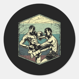 Sticker Rond Thaïlande Kickboxing Muay Thai