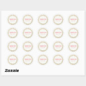 STICKER ROND THANK FOR YOU SUPPORT (Feuille)