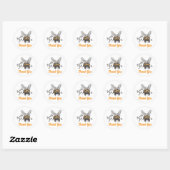 Sticker Rond Thank You Bumble Bee (Feuille)