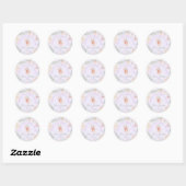Sticker Rond Thank you Fairy Much Fairy 1st Birthday Magical (Feuille)