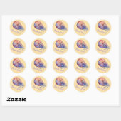 Sticker Rond Thank You, Nautilus, (Feuille)