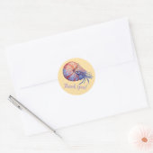 Sticker Rond Thank You, Nautilus, (Enveloppe)