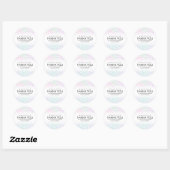 Sticker Rond Thank You Rainbow Glitter Sparkle Small Business (Feuille)