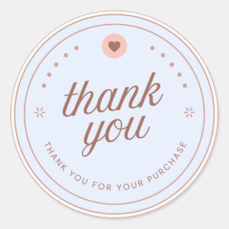 Sticker Rond 'Thank you'stickers 