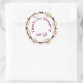 Sticker Rond Thanks for Shopping with Us! (Sac)