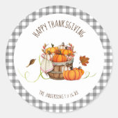Sticker Rond Thanksgiving (Devant)
