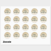 Sticker Rond Thanksgiving Acorns (Feuille)