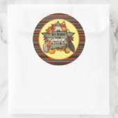 Sticker Rond Thanksgiving Collection d'automne tendance (Sac)