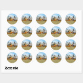 Sticker Rond Thanksgiving Ducks (Feuille)