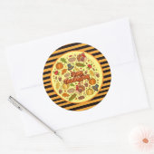 Sticker Rond Thanksgiving Moderne Belle Collection Automne (Enveloppe)