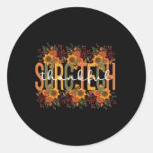 Sticker Rond Thanksgiving, Technologue en chirurgie (Devant)