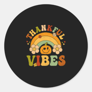 Sticker Rond Thanksgiving Thanksgiving Vibes Automne Hello Fall