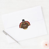 Sticker Rond Thanksgiving Turquie (Enveloppe)