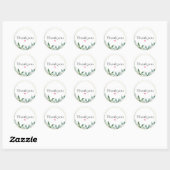 Sticker rond Thankyou simple (Feuille)