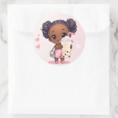 Sticker Rond Thé à bulle (Sac)