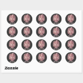 Sticker Rond Thé aux perles rose Basic Witch Coquette Halloween (Feuille)