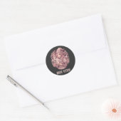 Sticker Rond Thé aux perles rose Basic Witch Coquette Halloween (Enveloppe)