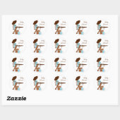 Sticker Rond Thé bébé (Feuille)