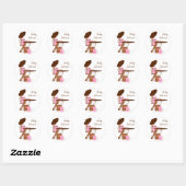 Sticker Rond Thé bébé (Feuille)
