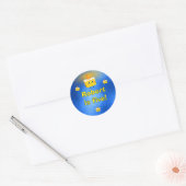 Sticker Rond The Best Birthday Party Cake (Enveloppe)