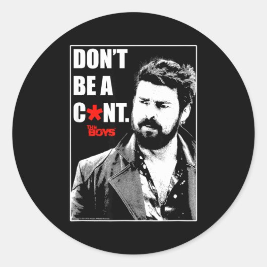 Sticker Rond The Boys Butcher Don't Be A... Small  (Devant)