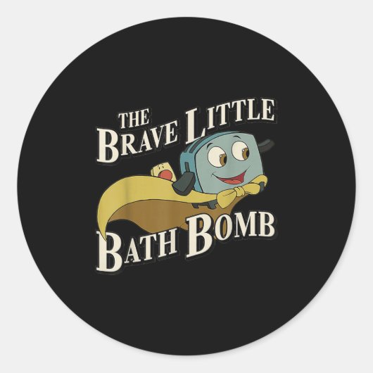 Sticker Rond The Brave Little Bath Bomb (Devant)