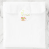 Sticker Rond Thé chaud (Sac)