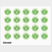 Sticker Rond Thé chinois (Feuille)