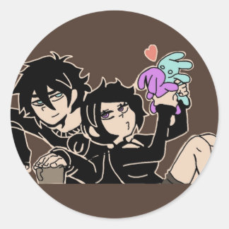 Sticker Rond The coffin of andy and leyley 